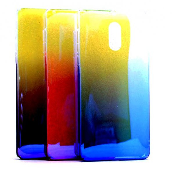 Nokia 3 Kılıf Renk Geçişli Arka Kapak + Kırılmaz Ekran Koruyucu Temperli Cam