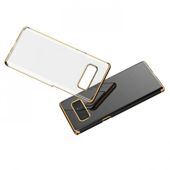 Baseus Glitter Samsung Galaxy Note 8 Gold Kılıf Arka Koruyucu Kapak