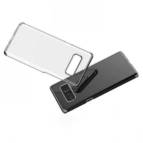 Baseus Glitter Samsung Galaxy Note 8 Siyah Kılıf Arka Koruyucu Kapak