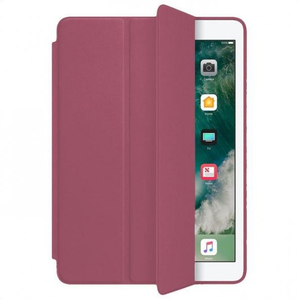 iPad Pro 12.9 Smart Case Mor Kılıf Arka Koruyucu Kapak