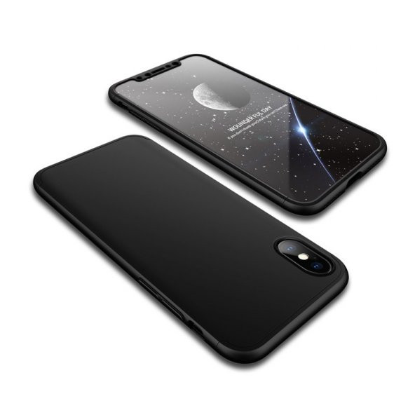 iPhone X Kılıf 360 Ön Arka Kapak Full Koruma + Özel Kırılmaz Cam Ekran Koruyucu - 6