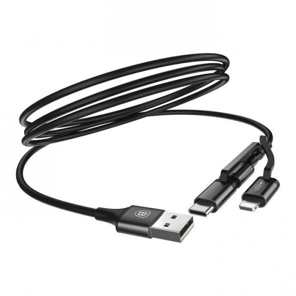 Baseus Lightning Type C Micro USB Hızlı Şarj Kablosu
