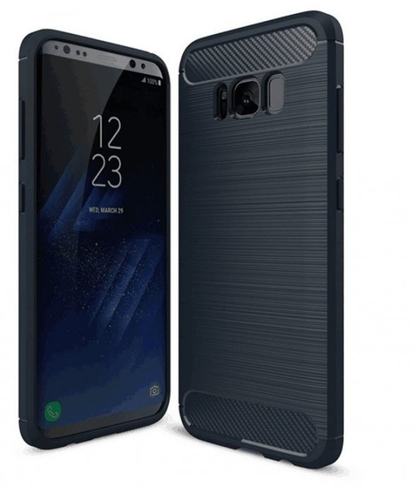 Samsung Galaxy S8 Plus Kılıf Rush Arka Kapak + Ekran Koruyucu Kavisli Ped Film