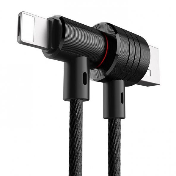 Baseus Lightning ve Micro USB Siyah Şarj Kablosu - 4