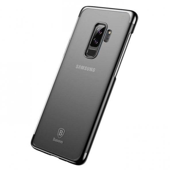 Baseus Glitter Samsung Galaxy S9 Plus Siyah Kılıf Arka Koruyucu Kapak