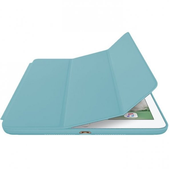 iPad Pro Smart Case 10.5 Turkuaz Kılıf Arka Koruyucu Kapak