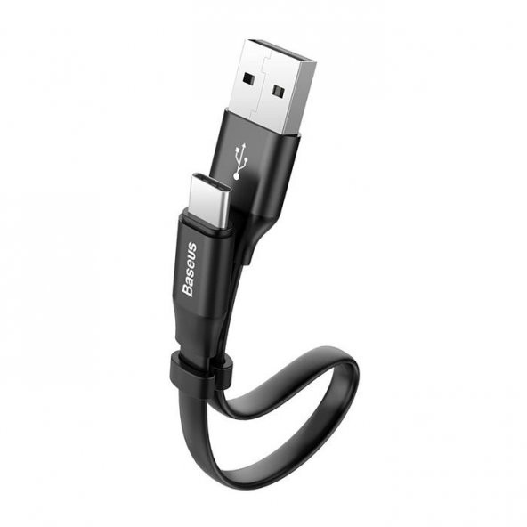 Baseus Nimble Kısa Type C USB Şarj Kablosu 23cm Siyah