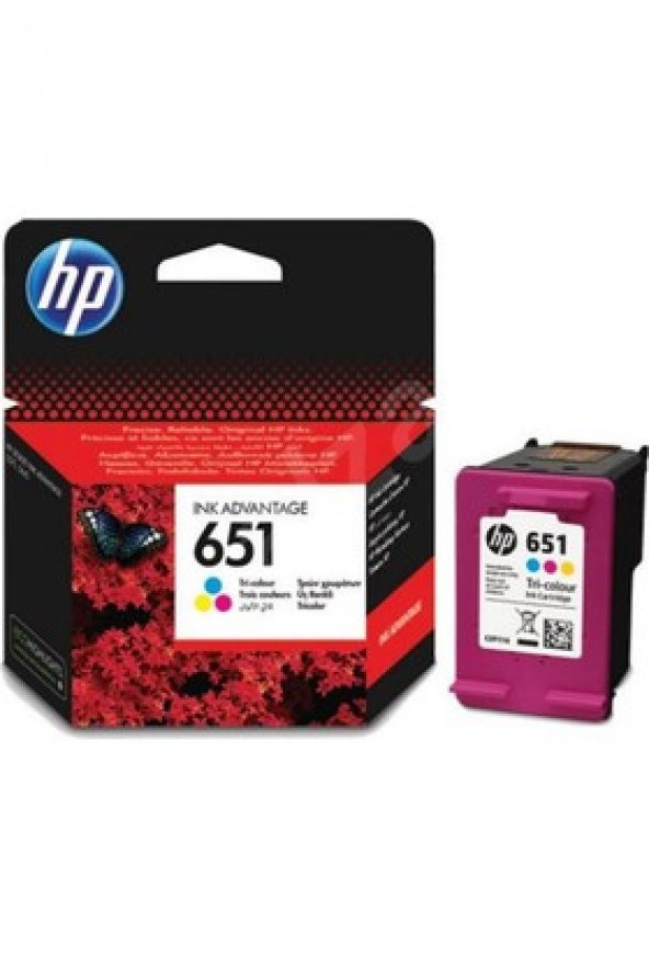 HP 651 Renkli Mürekkep Kartuşu C2P11AE