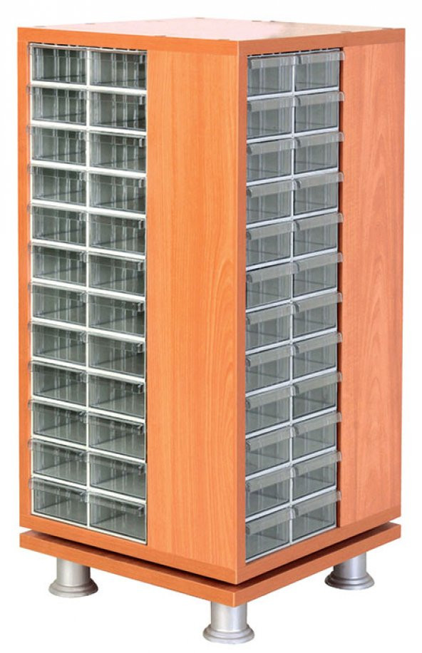 SEMBOL PLASTİK SD 202 ÇEKMECELİ DÖNER AHŞAP DOLAP