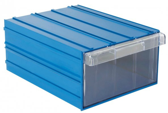 SEMBOL PLASTİKSET510 MAVİ ŞEFFAF PLASTİK ÇEKMECELİ KUTU