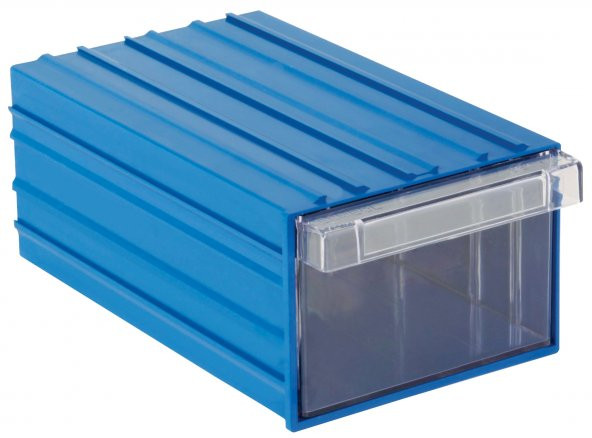 SEMBOL PLASTİK SET 140 MAVİ ŞEFAF PLASTİK ÇEKMECELİ KUTU