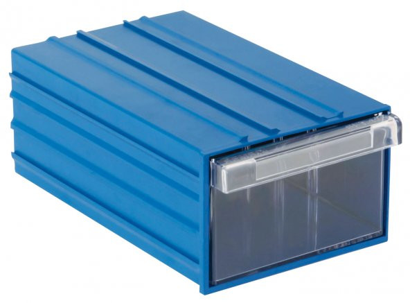 SEMBOL PLASTİK SET 120 MAVİ ŞEFFAF PLASTİK ÇEKMECELİ KUTU