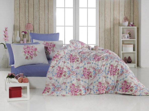 Lady Moda Doria Tek Kişilik Terry Cotton Nevresim Takımı - 1