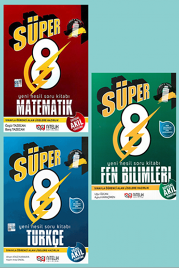 NİTELİK 8. Sınıf Matematik, Türkçe, Fen Bilimleri Set