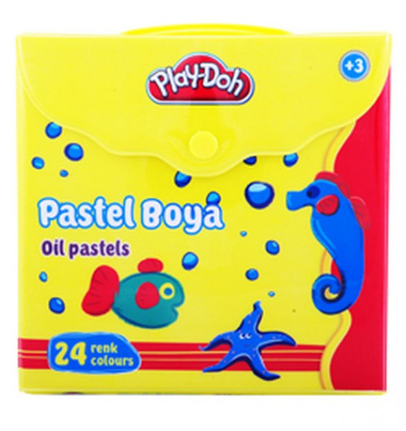 Play-Doh 24 Renk Pastel Boya - Çantalı Pastel Boya PlayDoh