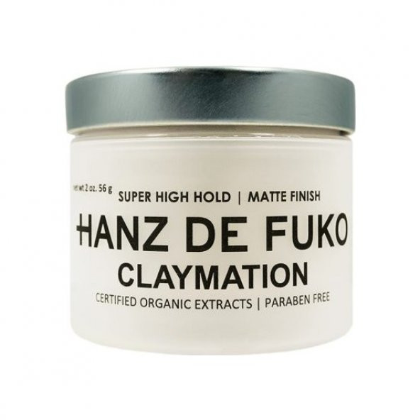Hanz De Fuko Claymation Wax Güçlü Tutuş Mat Görünüm 56 Gr Hanz De