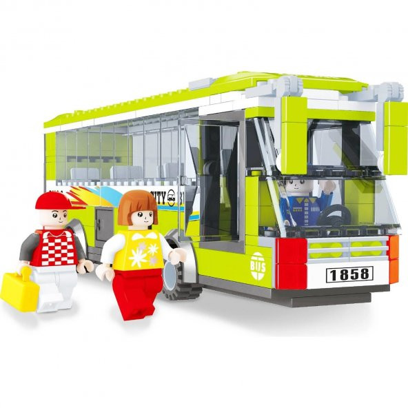 Bricks Lego Uyumlu Set 274 Parça City Otobüs Araba Set