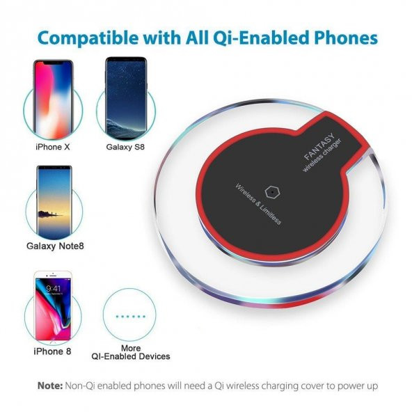 iPhone 8 Wireless Şarj Kablosuz Cihazı Aleti - 6