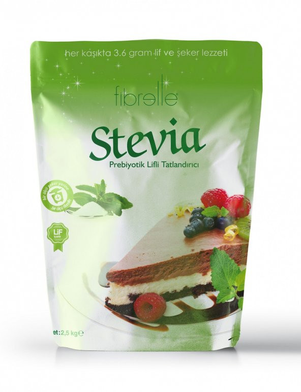 Fibrelle Stevia Tatlandırıcı Toz Şeker