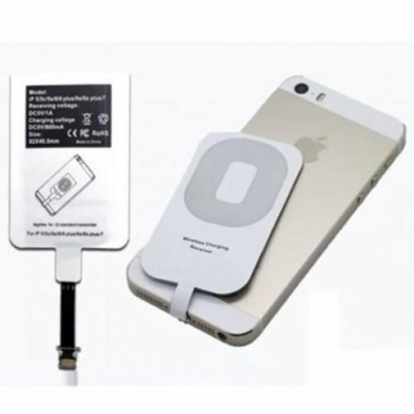 iPhone 5-5S-6-6S-7 Plus Lightning Wireless Kablosuz Şarj Alıcısı