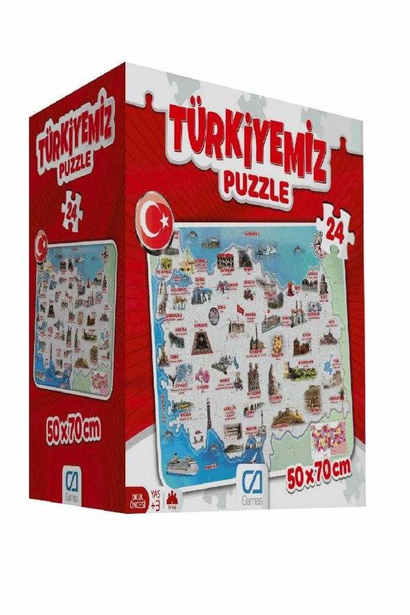 Yer Puzzle Türkiyemiz Puzzle Türkiye Yer Puzzle CA Orijinal ürün