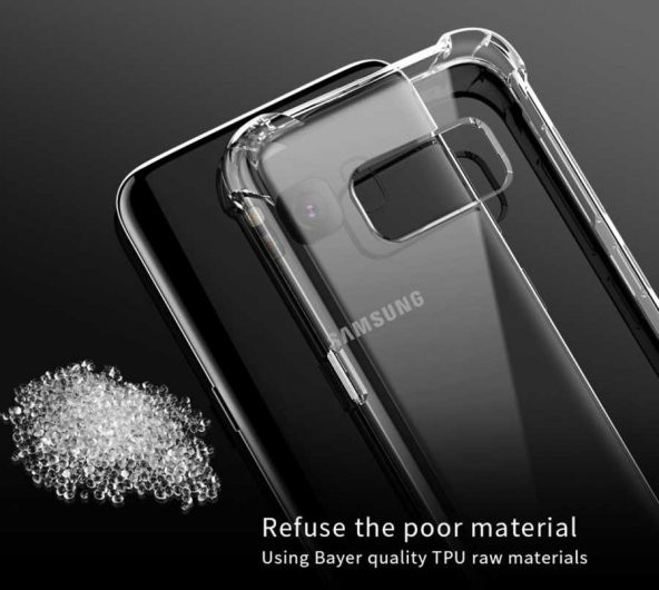Samsung Galaxy S8 Kılıf Nitro Anti Shock Silikon Kapak Arka Koruma