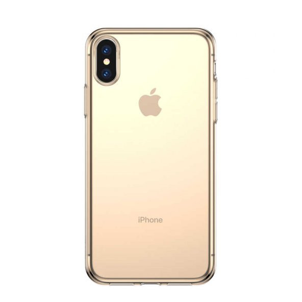Baseus Simplicity serisi) iPhone XS MAX 6.5" Şeffaf Gold