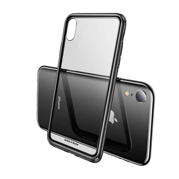 Baseus Cam Yüzeyli iPhone XR 6.1" Kılıf Siyah