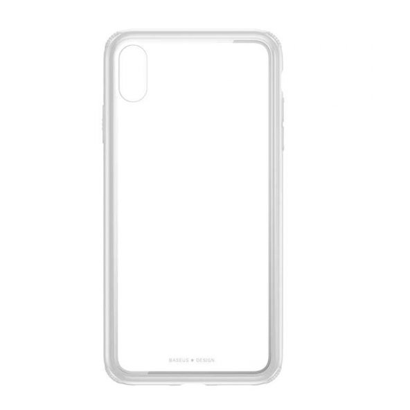 Baseus  Cam Arka Yüzeyli Kılıf iPhone XS 5.8" Beyaz