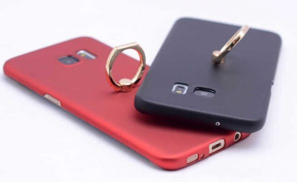 Samsung Galaxy S7 Edge Kılıf Yüzüklü Rubber Kapak - 7