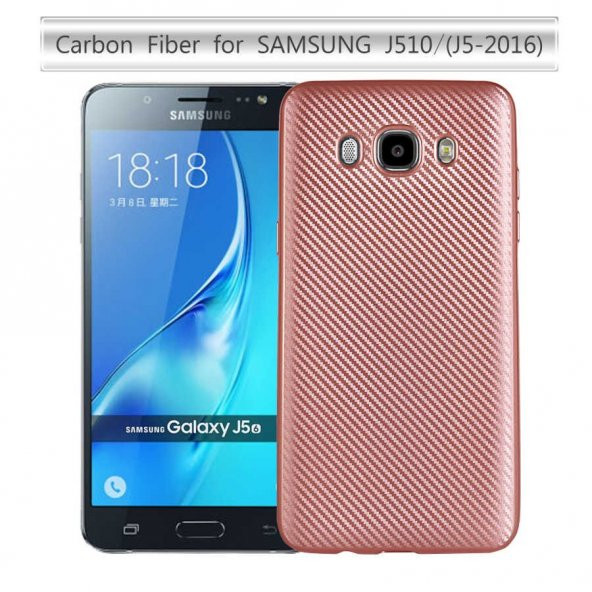 Samsung Galaxy J5 2016 Kılıf Lopard Karbon Silikon Kapak Arka Koruma - 8