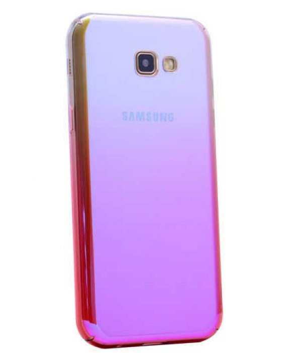 Samsung Galaxy A5 2017 Kılıf Lopard Renkli Transparan Arka Kapak Gökkuşağı