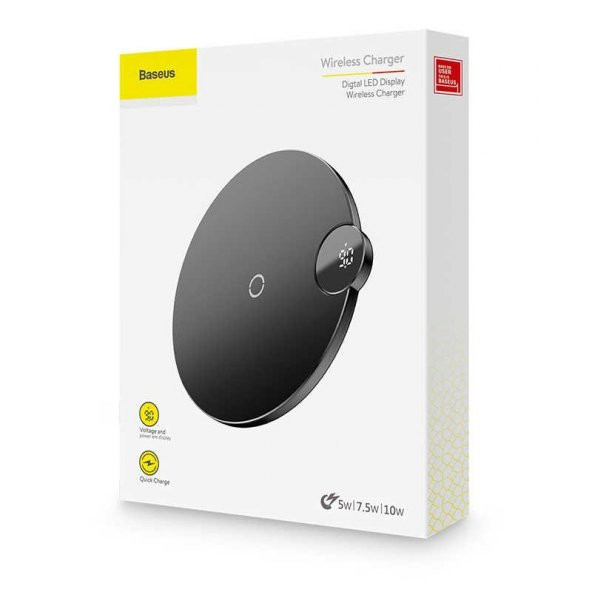 Baseus Digital Led Göstergeli Kablosuz Şarj Aleti Wifi Şarj Cihazı - 6