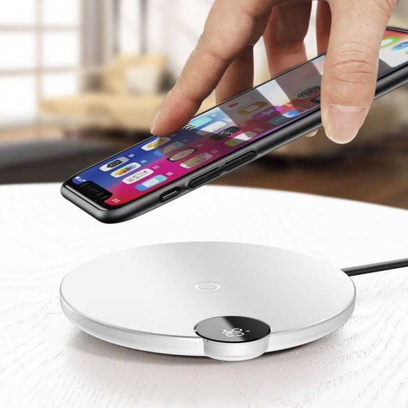 Baseus Digital Led Göstergeli Kablosuz Şarj Aleti Wifi Şarj Cihazı - 7