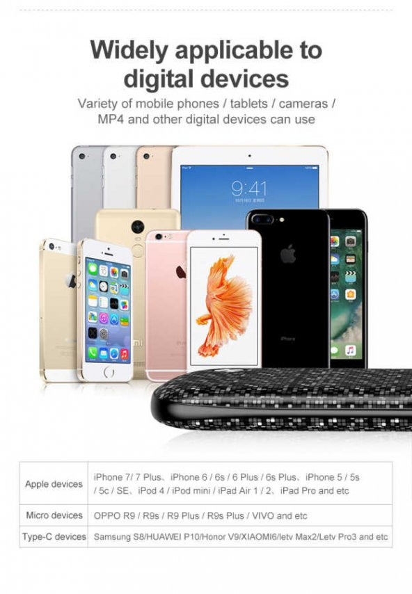 Baseus Plaid Powerbank Taşınabilir Batarya Double input Lightning+Mikro 2.1A 10000 Mah - 8