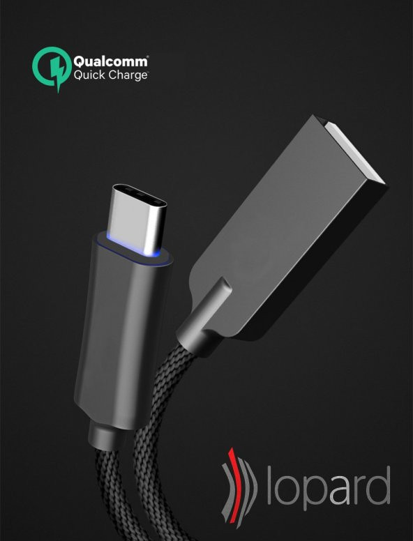 Samsung Galaxy S9 Plus Şarj Kablosu Type C Hızlı Şarj USB Data Kablo Sağlam Halat Pil Korumalı 1 Metre - 3