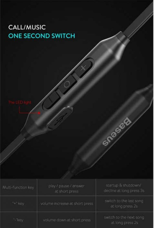 Baseus Encok Bluetooth Kablosuz Kulaklık S06 - 3