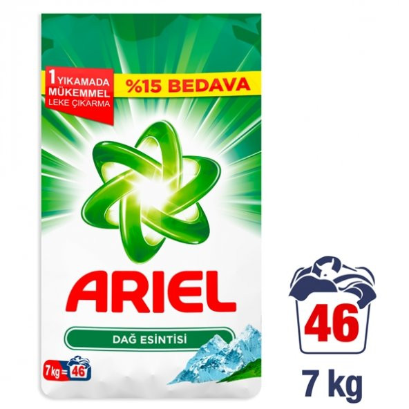 Ariel Toz Çamaşır Deterjanı Dağ Esintisi 7 kg