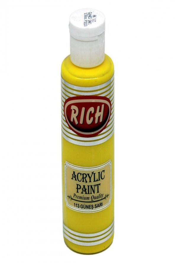 Rich Akrilik Ahşap Boya 113-Güneş Sarı 130 cc