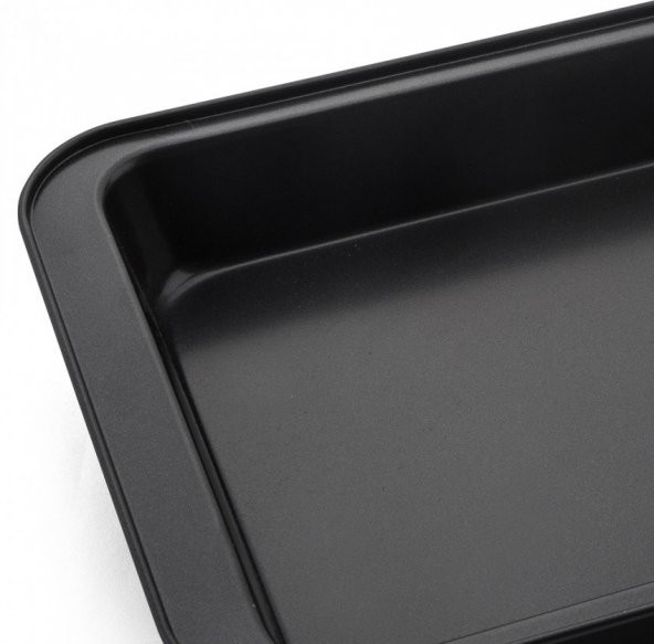 Nehir Mutfak Teflon Dikdörtgen 37 cm Fırın Tepsi ,Yuvarlak Fırın Tepsisi - 2