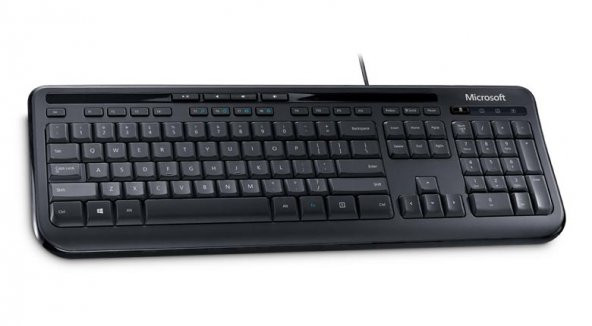 Microsoft Wired Keyboard 600 USB Klavye (Stikerlı)