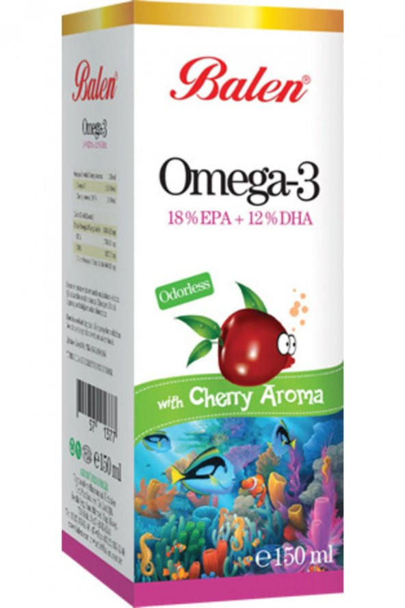 Balen Omega-3 Vişne Aromalı Balık Yağı