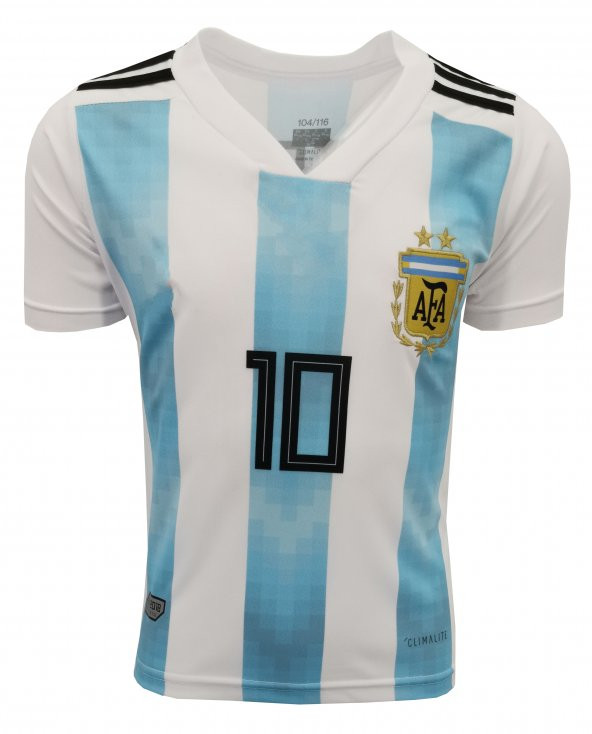 ÇOCUK FUTBOL FORMA VE ŞORT ARJANTİN MESSİ 2018-2019 SEZON - 3