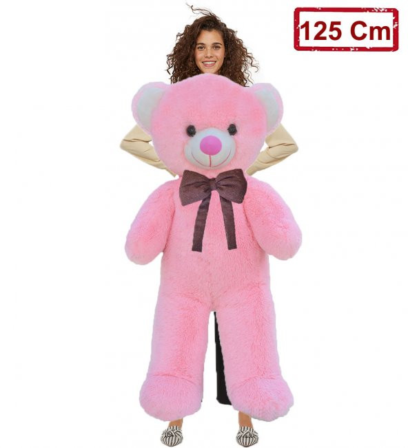 Oyuncak Ayı  Peluş Ayı 125 cm Masum Romantik Ayıcık Salaş Ayıcık Yumuşacık Pufidik Tam sarılmalık - 5