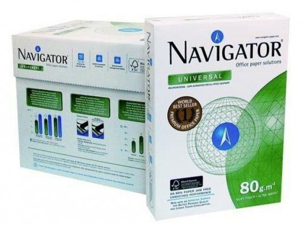 Navigator A4 Fotokopi Kağıdı 80Gr 5 Koli 25 Paket