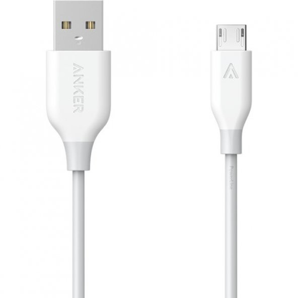 Anker PowerLine Micro USB Şarj/ Data Kablosu 1.8 Metre - Beyaz