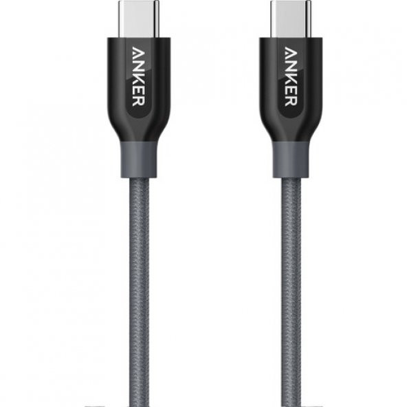 Anker Powerline+ USB Type C USB-C Şarj/Data Kablosu 0.9 Metre - Siyah - Taşıma Çantalı -A81870A1- ONP