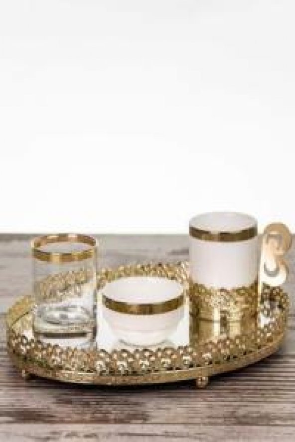 TÜRK KAHVESİ DAMAT FİNCAN SETİ-GOLD - 3