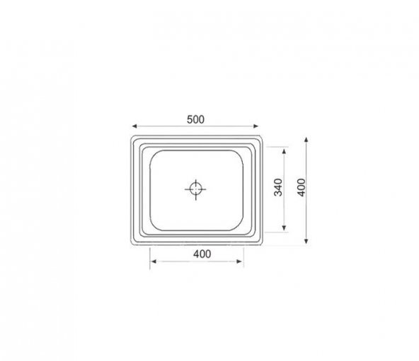 ARTENOVA PASLANMAZ ÇELİK EVYE 40X50 DELİKSİZ - 2