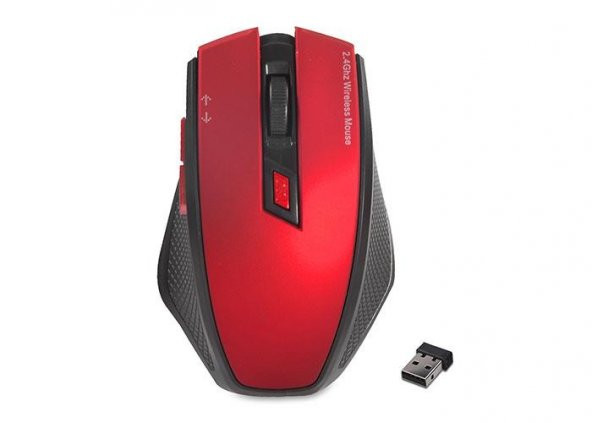 Everest SMW-777 1600dpi Kablosuz Mouse Kırmızı